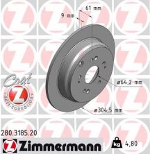 Zimmermann 280.3185.20 - Brzdový kotúč -
