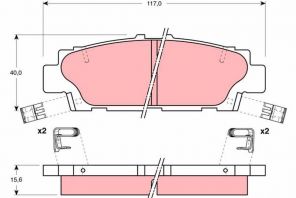 TRW GDB1257 - Brzdové platničky -