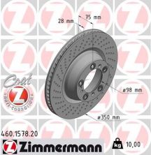 Zimmermann 460.1578.20 - Brzdový kotúč -