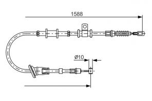 Bosch 1 987 482 246 - Brzdové lano -