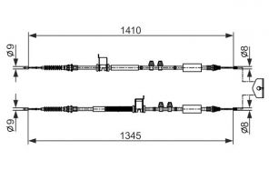 Bosch 1 987 482 560 - Brzdové lano -