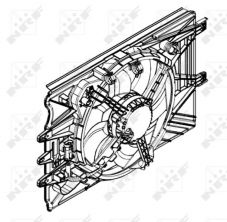NRF 47594 - Ventilátor motora -
