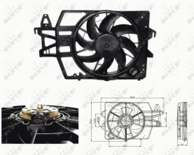 NRF 47683 - Ventilátor motora -