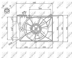 NRF 47746 - Ventilátor motora -
