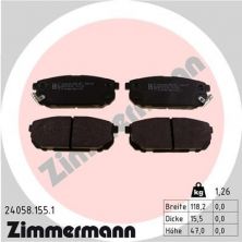 Zimmermann 24058.155.1 - Brzdové platničky -