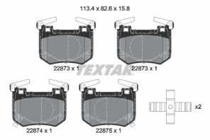 Textar 2287301 - Brzdové platničky -