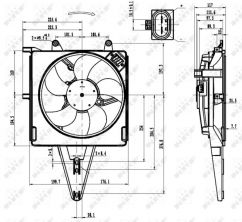 NRF 47431 - Ventilátor motora -