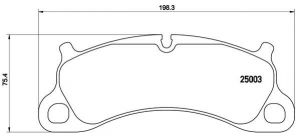 Brembo P 65 025 - Brzdové platničky -