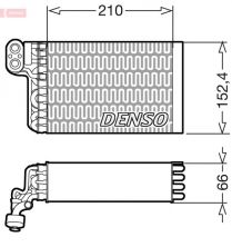 Denso DEV09015 - Výparník -