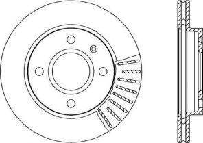 Open Parts BDR1176.20 - Brzdový kotúč -