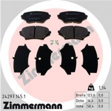 Zimmermann 24297.145.1 - Brzdové platničky -