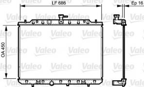 Valeo 735205 - Chladič vody -