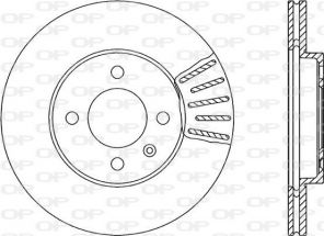 Open Parts BDR1579.20 - Brzdový kotúč -
