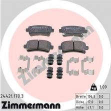 Zimmermann 24421.170.3 - Brzdové platničky -