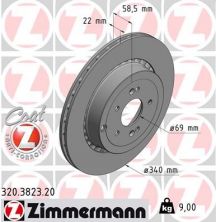 Zimmermann 320.3823.20 - Brzdový kotúč -