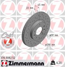 Zimmermann 370.3082.52 - Brzdový kotúč -