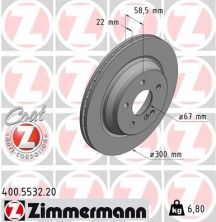 Zimmermann 400.5532.20 - Brzdový kotúč -