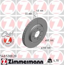 Zimmermann 540.5300.20 - Brzdový kotúč -