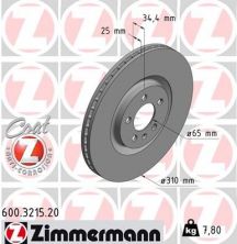 Zimmermann 600.3215.20 - Brzdový kotúč -