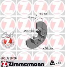 Zimmermann 600.3220.20 - Brzdový kotúč -