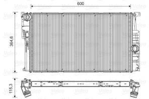 Valeo 735454 - Chladič vody -