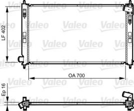 Valeo 735575 - Chladič vody -