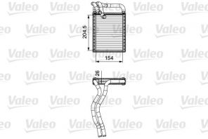 Valeo 812441 - Výmenník tepla vnútorného kúrenia -