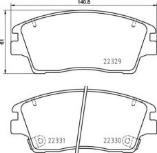 Brembo P 30 096 - Brzdové platničky -