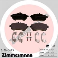 Zimmermann 24306.205.3 - Brzdové platničky -