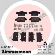 Zimmermann 24349.175.2 - Brzdové platničky -