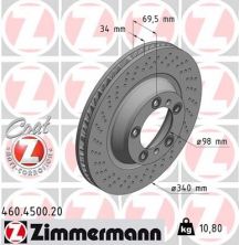 Zimmermann 460.4500.20 - Brzdový kotúč -
