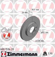 Zimmermann 600.1594.20 - Brzdový kotúč -