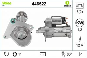 Valeo 446522 - Štartér -