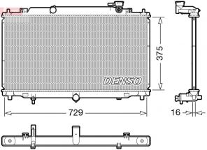 Denso DRM44048 - Chladič vody