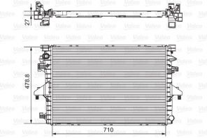 Valeo 701654 - Chladič vody -