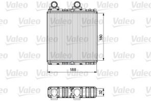 Valeo 811554 - Výmenník tepla vnútorného kúrenia -