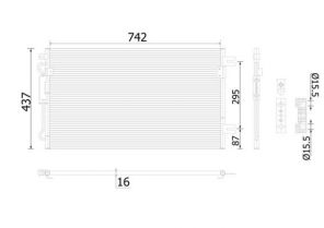 Mahle AC 907 000S - Kondenzátor