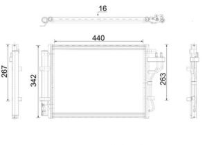 Mahle AC 917 000P - Kondenzátor