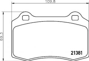 Brembo P 36 020X - Brzdové platničky -