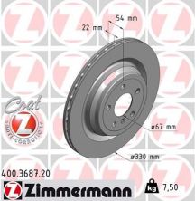 Zimmermann 400.3687.20 - Brzdový kotúč -