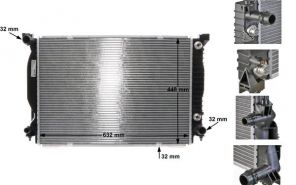 Mahle CR 424 000S - Chladič vody -