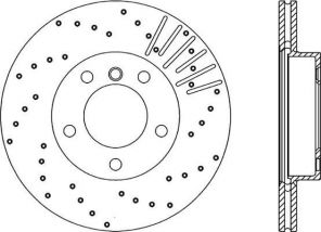 Open Parts BDRS1093.25 - Brzdový kotúč -