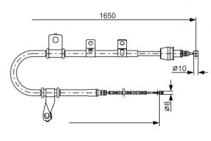 Bosch 1 987 482 074 - Brzdové lano -