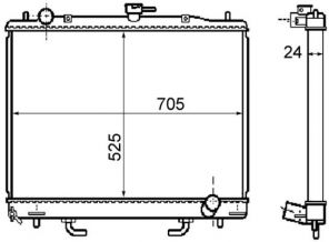 Mahle CR 1072 000S - Chladič vody -