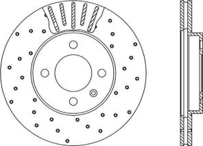 Open Parts BDRS1579.25 - Brzdový kotúč -