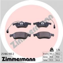 Zimmermann 25180.190.2 - Brzdové platničky -