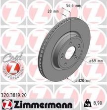 Zimmermann 320.3819.20 - Brzdový kotúč -