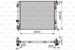 Valeo 701662 - Chladič vody -