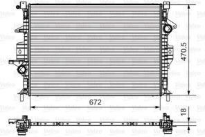 Valeo 735550 - Chladič vody -