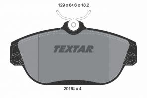 Textar 2016402 - Brzdové platničky -